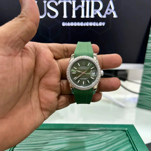 Moissanite Strap Watch